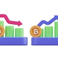 Rising and falling data 3d model