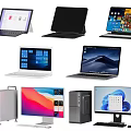 Assorted Computers Featuring Laptops Tablets Desktops And Monitors With Modern Designs