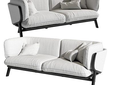 Modern double sofa 3d model