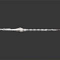 Intricate Metallic Fantasy Weapon With Decorative Blade Hilt Sharp Edges And Shiny Surface