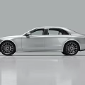 Silver Luxury Sedan With Modern Sleek Body Design Red Leather Seats And Stylish Wheels