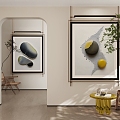 Living Room Entrance Room Art Hanging Painting 3d model