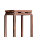 Traditional Wooden Flower Stands With Square Frame Design And Two Pieces