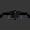Smart Machine Futuristic Design With Sleek Aerodynamic Body Flying Wings And Cockpit Window