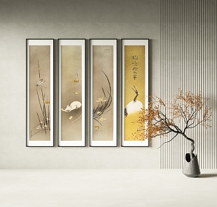 Chinese decorative painting 3d model