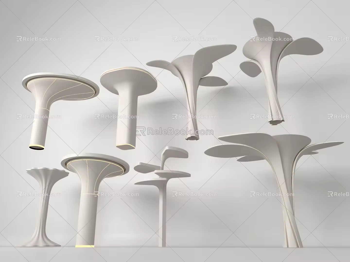 Modern Column Creative Column Decorative Column Pillar Shape Interior Column 3d model