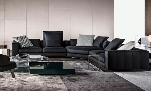 Modern Sofa Coffee Table Combination Italian Sofa Combination 3d model