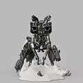 Modern Robot Mechanical Girl Robot Armor 3d model