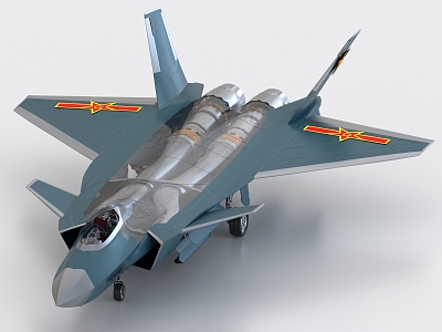 J20 J-20 J-10 J-20 J-35 Veyron Fighter 3d model