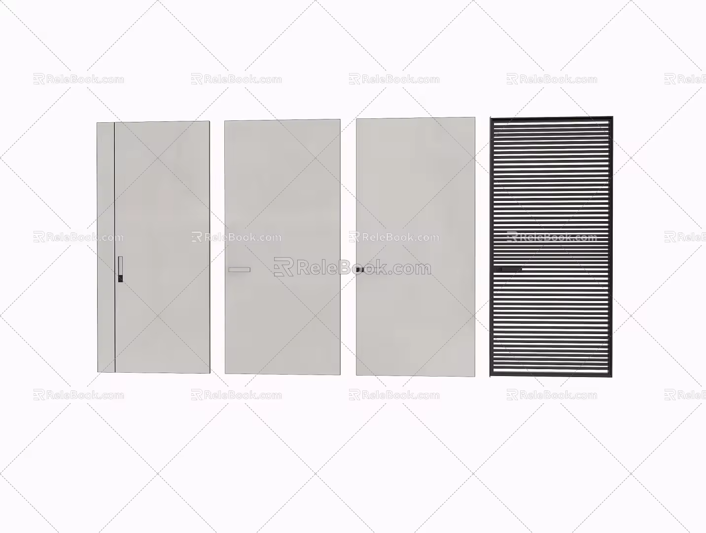 Simple Dark Door 3d model
