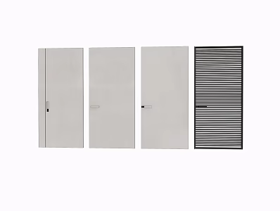 Simple Dark Door 3d model