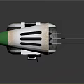 Modern Single Wheel Robot With White Green Design Top Structure And Antennas