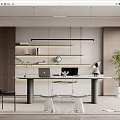 Modern study 3d model