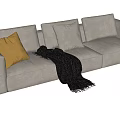 Modern Multiplayer Sofa 3d model
