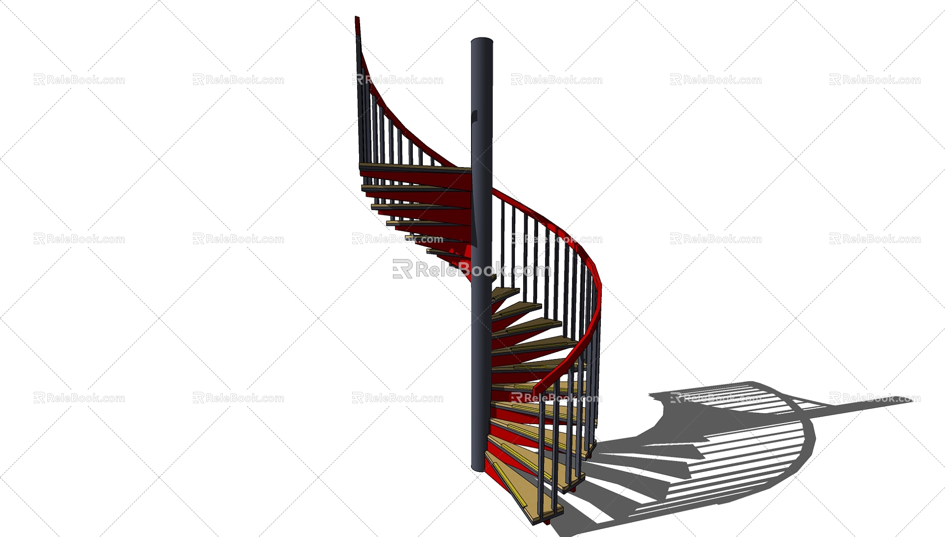 revolving staircase 3d model