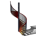 revolving staircase 3d model