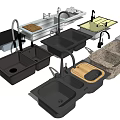Various Types Of Kitchen Sinks Including Double Bowl Single Bowl And Drain Board Designs