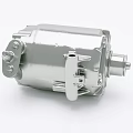 Industrial Motor Equipment Silver Metal Housing Mechanical Components And Bolted Structure