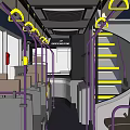 SBS Transit Double Decker Bus With Orange White And Purple Stylish Exterior