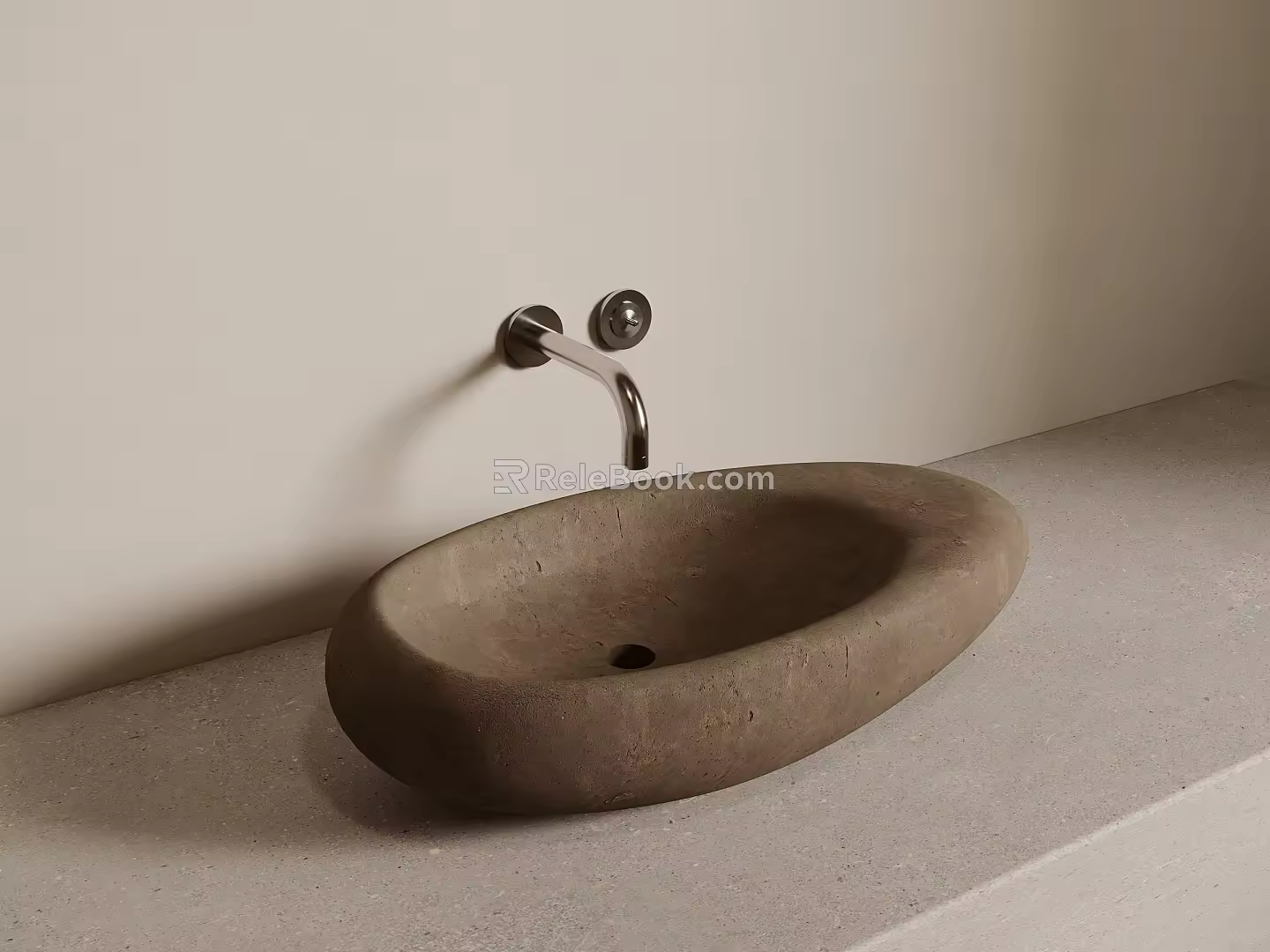 Quiet wind wash basin counter basin faucet 3d model