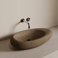 Quiet wind wash basin counter basin faucet 3d model