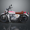 Motorcycle Two-wheeled Motorcycle Cross-country Motorcycle Road Race Motorcycle Motor Vehicle Transport 3d model