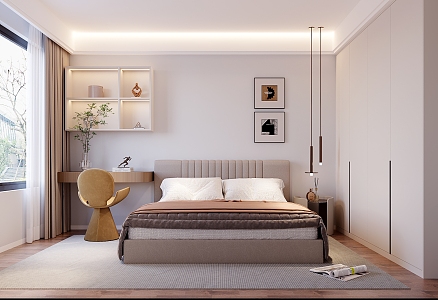 Modern Master Bedroom 3d model