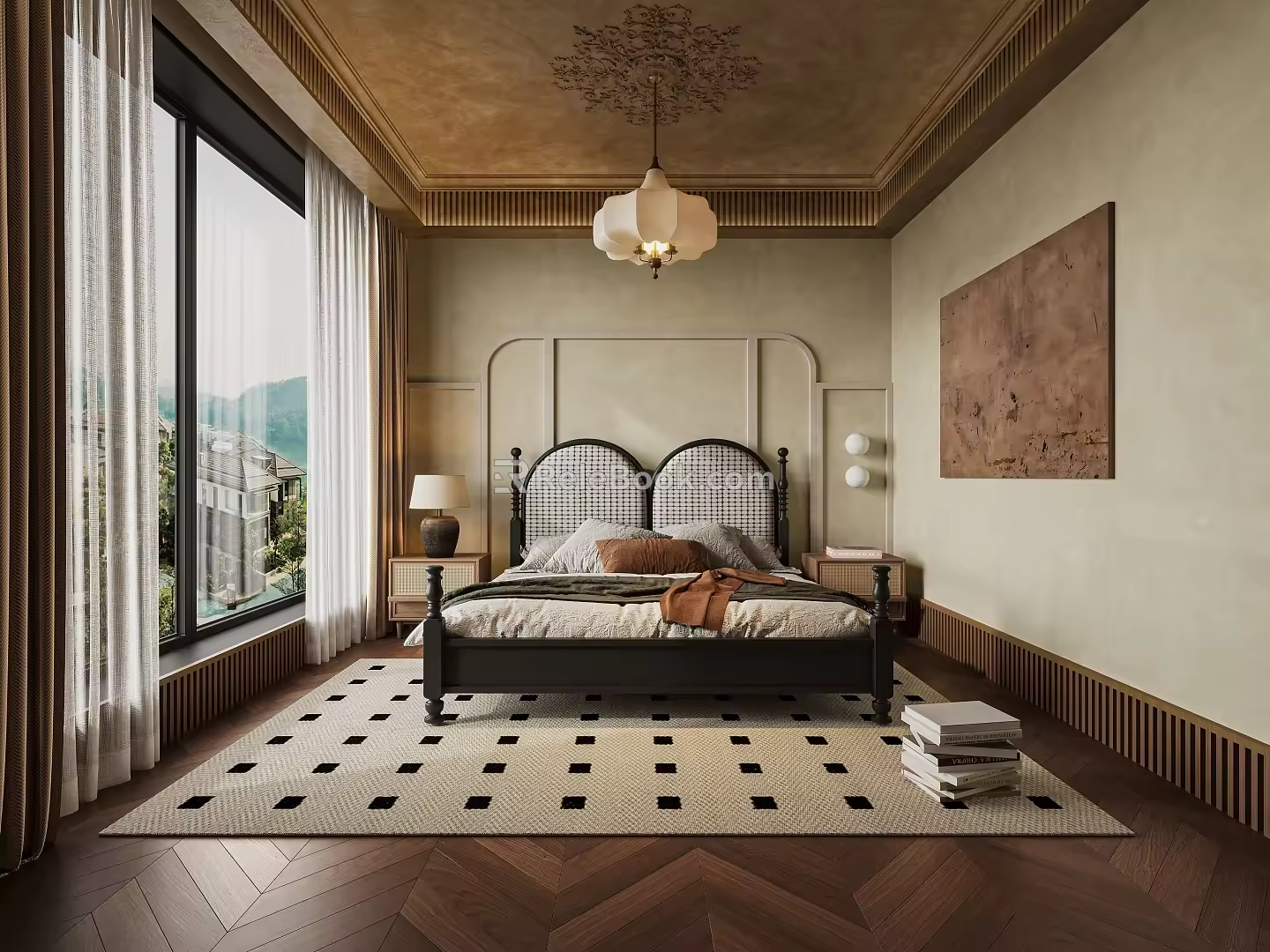 Middle Ancient Style Hotel Guest 3d model