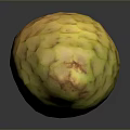 Fresh Custard Apple With Green Yellow Textured Skin And Exotic Look