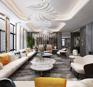 Modern Clubhouse 3d model