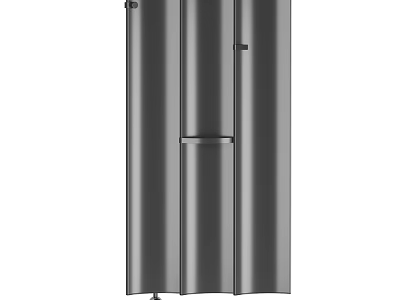 Modern Black Steel Radiator For Home Heating With Sleek Design And Efficient Performance 3d model