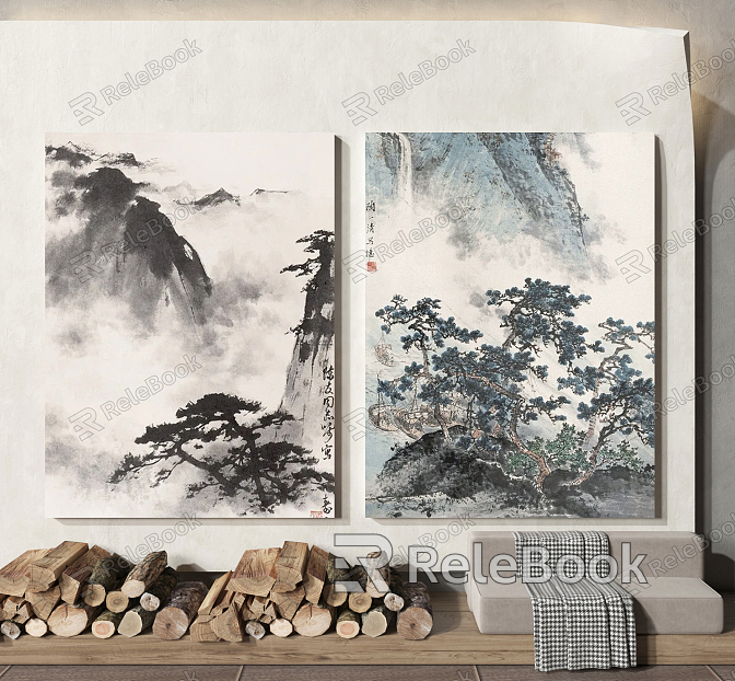 New Chinese Landscape Painting Decorative Landscape Painting model