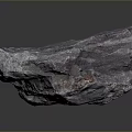 Purple Gray Natural Stone Material With Rough Surface And Textured Design