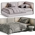 Modern Soft Upholstered Kids Bed With Cozy Bedding Sets And Diverse Premium Fabric Swatches