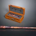 Brass Telescope Inside Open Wooden Case And Separate Telescope