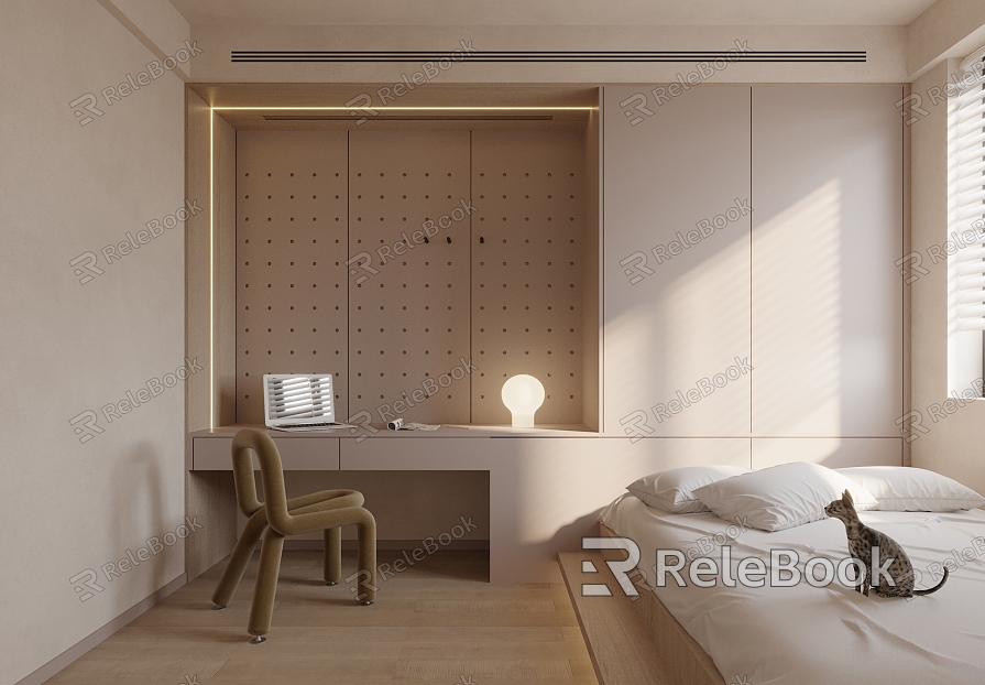 Modern Tatami Bedroom model