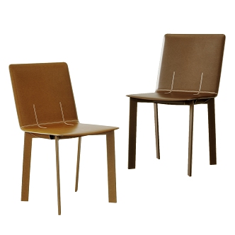 Single Chair Leather Single Chair Dining Chair Office Chair pertica 3d model