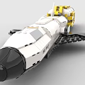LEGO toy building blocks spaceship sci-fi spaceship spacecraft 3d model