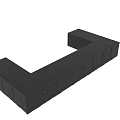 Textured Black Bar Counter Design With Modern Interior Features And Sleek Surface