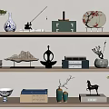 New Chinese-style Ornaments Combination Ornaments 3d model