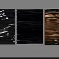 Wavy Shiny Wall Decor in Silver Navy Blue and Brown with Textured Design