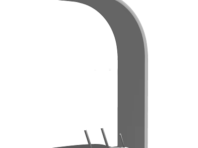 Modern Kitchen Faucet with Pull Down Sprayer High Arc Spout and Chrome Finish 3d model