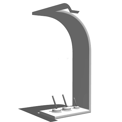 Modern Kitchen Faucet with Pull Down Sprayer High Arc Spout and Chrome Finish 3d model
