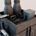 Industrial Equipment Featuring Tall Towers Chimneys Platforms And Support Structures