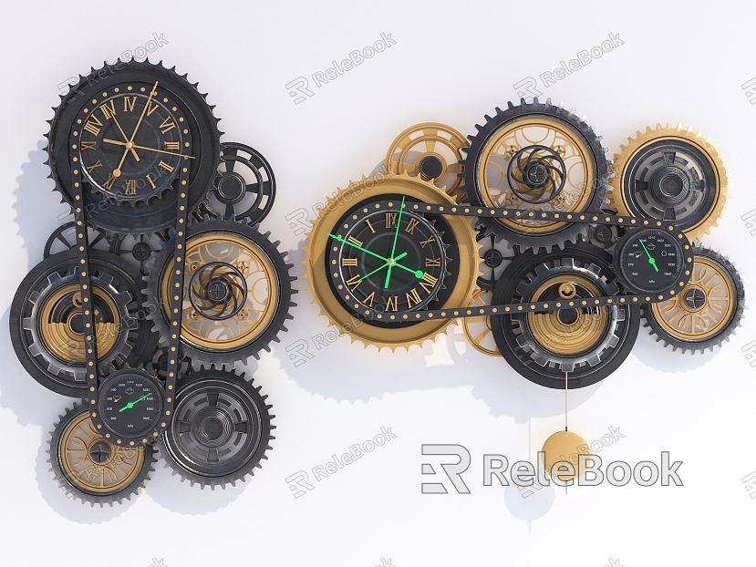 Industrial LOFT clock wall clock model