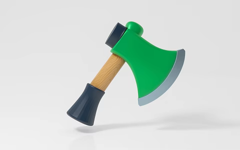 Cartoon Axe Equipment Tools 3d model