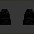Black Casual Athletic Sneakers With Logo And Comfortable Sole For Everyday Wear