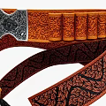 Stylish Western Style Clothes With Brown Hat Leather Belt Gloves And Small Pouch