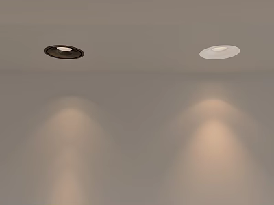 Recessed Ceiling Downlights And Spotlights With Adjustable Warm And Cool White Lighting Effects 3d model