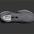 Brooks Gray Running Shoes With Breathable Mesh Upper And White Sole